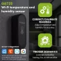 GRB GREENBLUE GB741 āra WiFi temperatūras un mitruma sensors, Android/iOS, 3.0V DC, 2xAAA, IP65