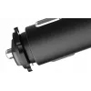 MBG Line HC67C Divu cigarešu šķiltavu ligzdu sadalītājs ar 3 USB-A portiem, 120W, melns