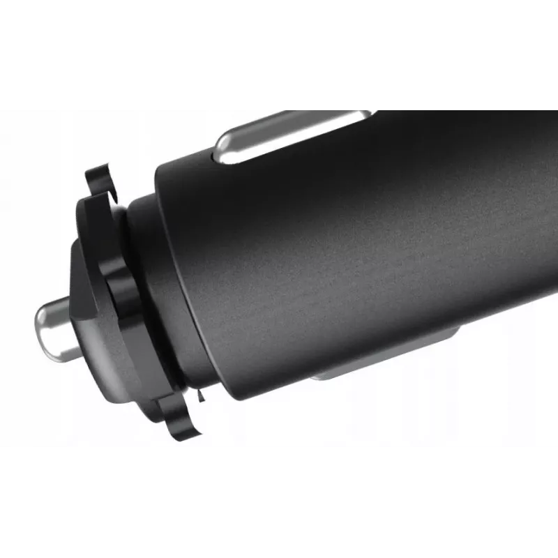 MBG Line HC67C Divu cigarešu šķiltavu ligzdu sadalītājs ar 3 USB-A portiem, 120W, melns