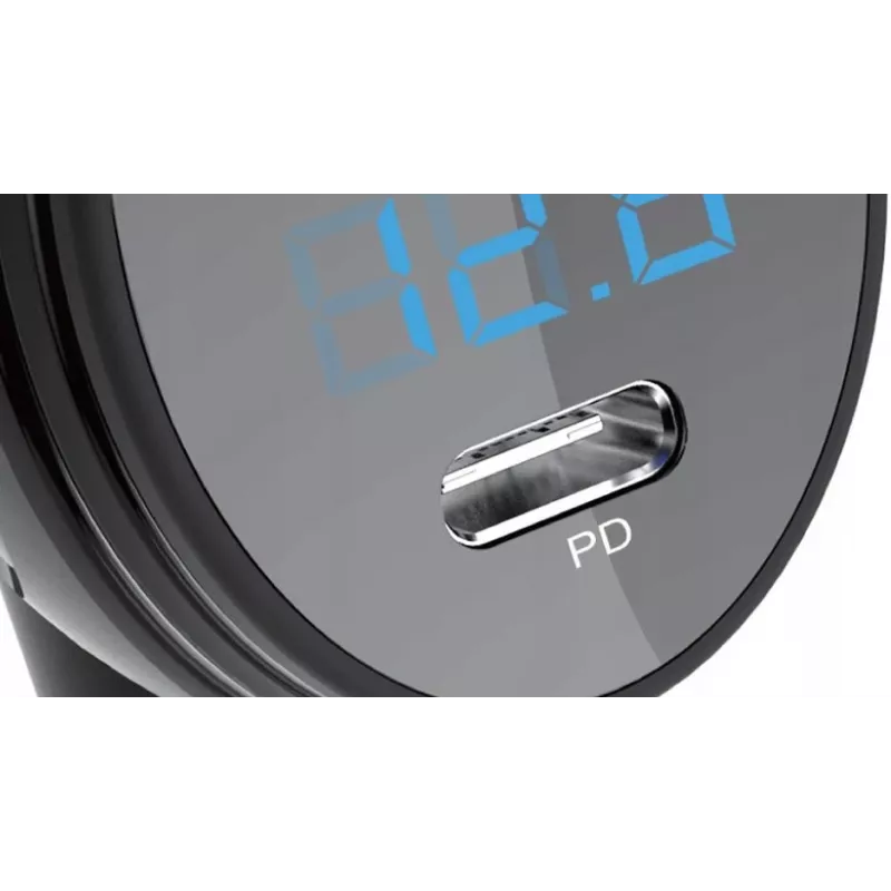 MBG Line HC67C Divu cigarešu šķiltavu ligzdu sadalītājs ar 3 USB-A portiem, 120W, melns