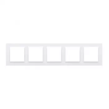 Kontakt Simon 10 White 5-Gang Frame