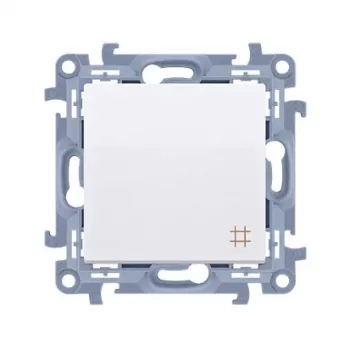 KONTAKT SIMON 10 moduļu balts starpposma krustslēdzis ar skrūvju spailēm 10AX 250V
