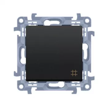 KONTAKT SIMON 10 Module Matte Black Intermediate Switch Screw Terminals 10AX 250V