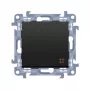 KONTAKT SIMON 10 Module Matte Black Intermediate Switch Screw Terminals 10AX 250V