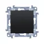 KONTAK-SIMON Simon 10 Push-Button Switch 2x NO 10AX 250V Screw Terminals Matte Black