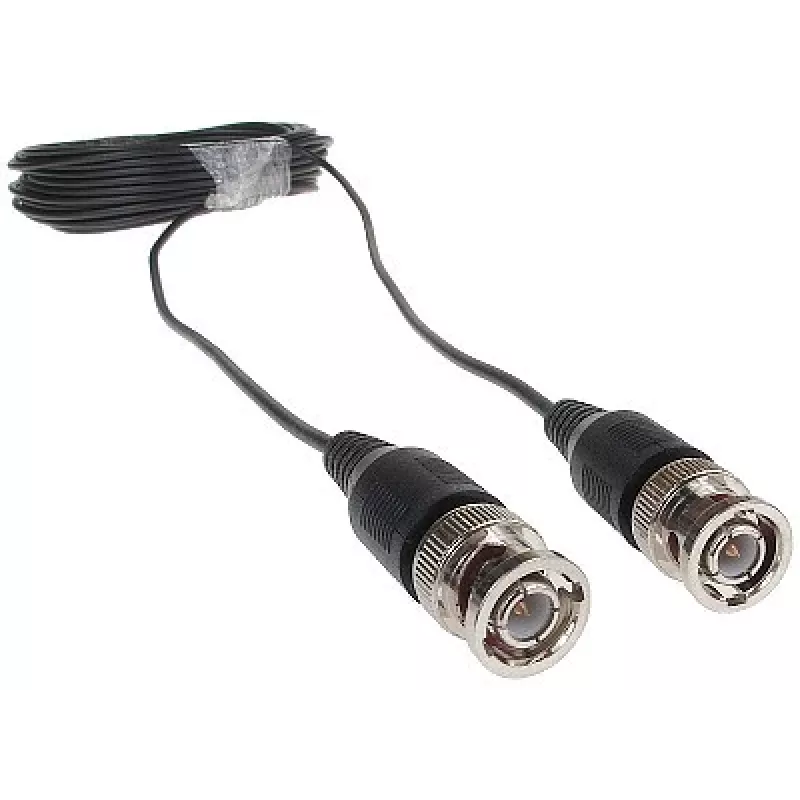 DELTA CROSS-BNC/10M BNC vīriešu uz BNC vīriešu koaksiālais kabelis 10m RG59 75 Ohm Melns