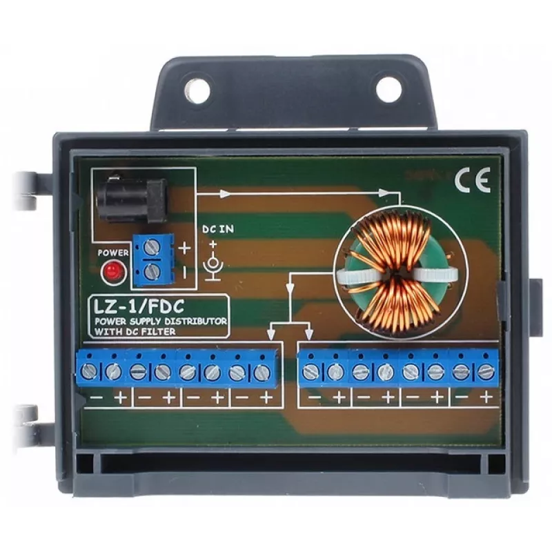 DELTA LZ-1/FDC Strāvas sadales spaiļu bloks 8 kanāli 24V DC