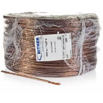 BITNER BiTsound PGY-p (TLgY) 2x0.75mm² Skaļruņu kabelis ruļlī 100m