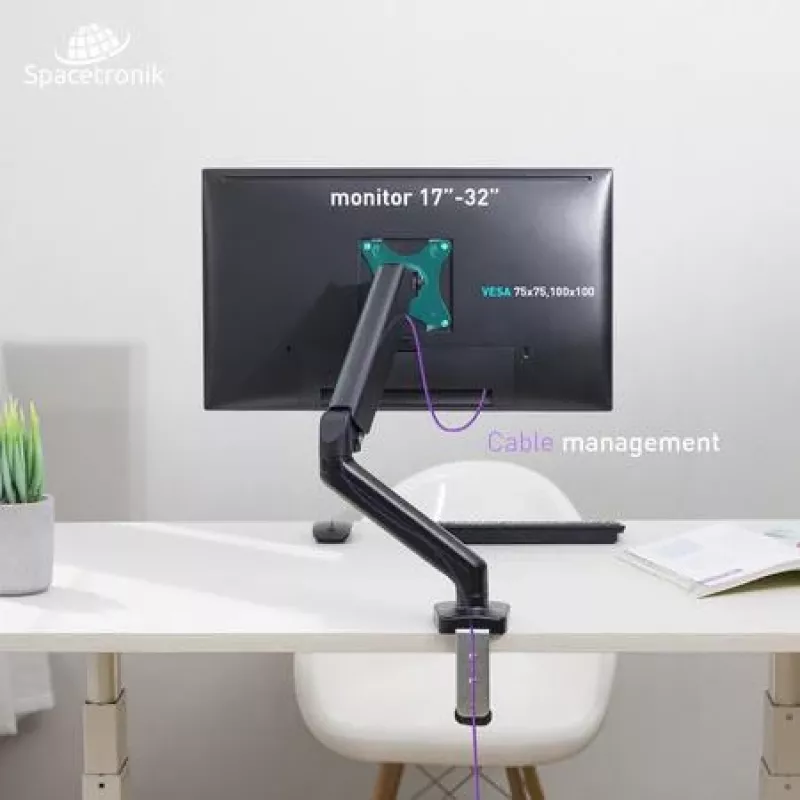 Spacetronik SPA-G110 Galda stiprinājums monitoram 17-32 collas