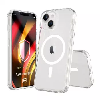 3MK PROTECTION Apple iPhone 13/14 Hardy LiqForce MagCase aizmugurējais vāciņš - caurspīdīgs