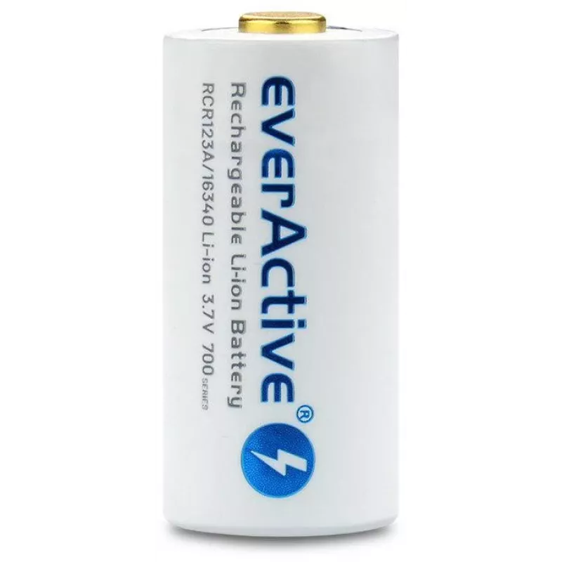 EVERACTIVE 16340 3.7V 700mAh uzlādējams litija-jonu akumulators ar aizsardzības ķēdi (1 gab.)