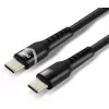 EVERACTIVE USB-C to USB-C kabelis CBB-1PDRS 100cm 48V 5A 240W RGB LED