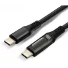 USB-C uz USB-C kabelis 100cm 100W PD LCD displejs everActive CBB-1PD5L