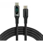 USB-C uz USB-C kabelis 100cm 100W PD LCD displejs everActive CBB-1PD5L