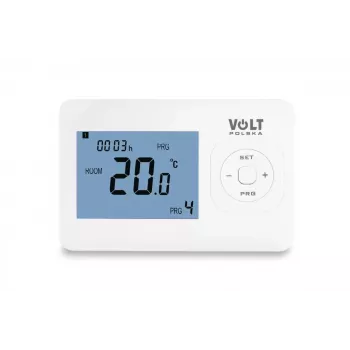 VOLT POLSKA Comfort HT-02 Vadu programmējams telpas termostats, balts