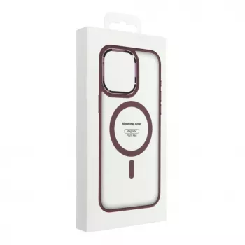 OEM Maciņš iPhone 17 Pro Max Matte Mag Cover saderīgs ar MagSafe Sarkans