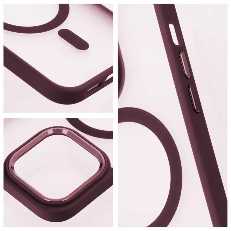 OEM Maciņš iPhone 17 Pro Max Matte Mag Cover saderīgs ar MagSafe Sarkans