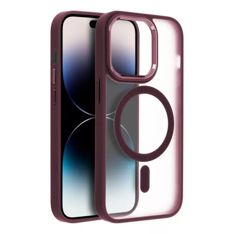 OEM Maciņš iPhone 17 Pro Max Matte Mag Cover saderīgs ar MagSafe Sarkans