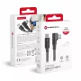 Forcell F-Energy CC-1Deg USB-C to USB-C kabelis 100W PD QC4.0 5A 2m Melns 90° Leņķveida