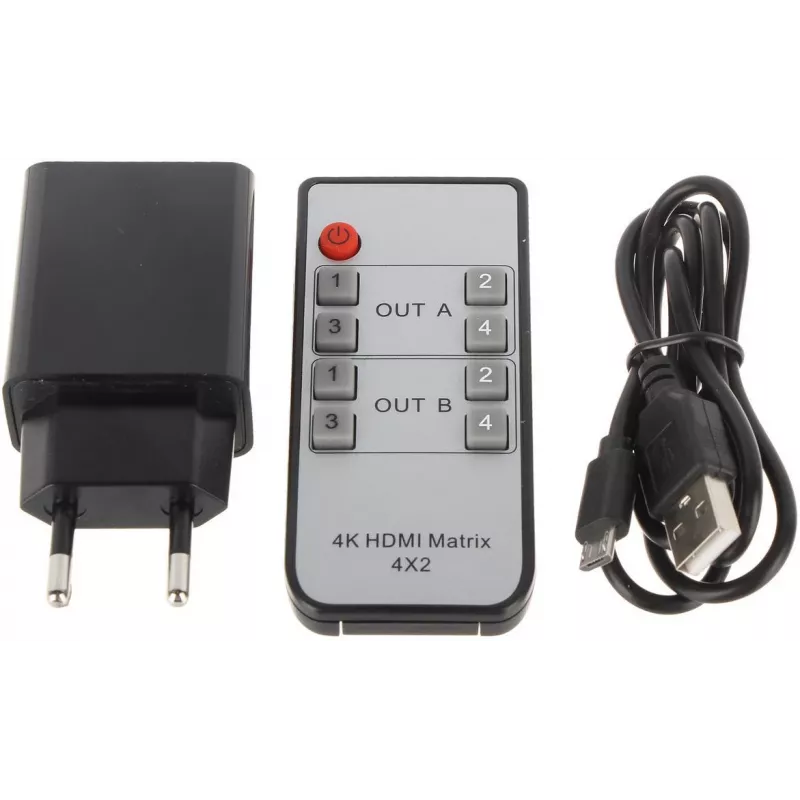 HDMI Switch 4x2 Matrix 4K@30Hz HDMI-SW-4/2-MATRIX