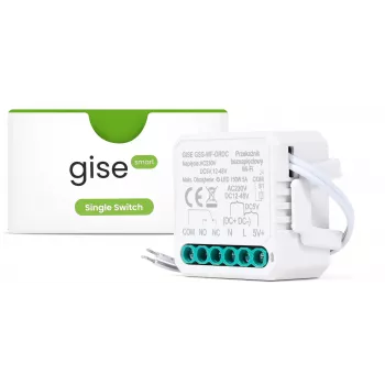 GISE viedais viena kanāla potenciālbriīvais zemsprieguma WiFi releja modulis | Tuya | GSS-WF-DRDC