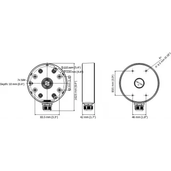 MITON MT-P1280-D21 Ūdensnecaurlaidīga Sadales Kārba IP65 120x80x55mm Gaiši Pelēka
