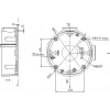 MITON MT-P1260 Virsmas montāžas sadales kārba 120x60x50mm IP65 Gaiši pelēka