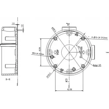 MITON MT-P1260 Virsmas montāžas sadales kārba 120x60x50mm IP65 Gaiši pelēka