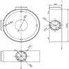 MITON MT-P1260 Virsmas montāžas sadales kārba 120x60x50mm IP65 Gaiši pelēka