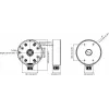 MITON MT-P1280-D21-B Virsmas montāžas sadales kārba, Pelēka (RAL 7035), IP65, IK07, ABS