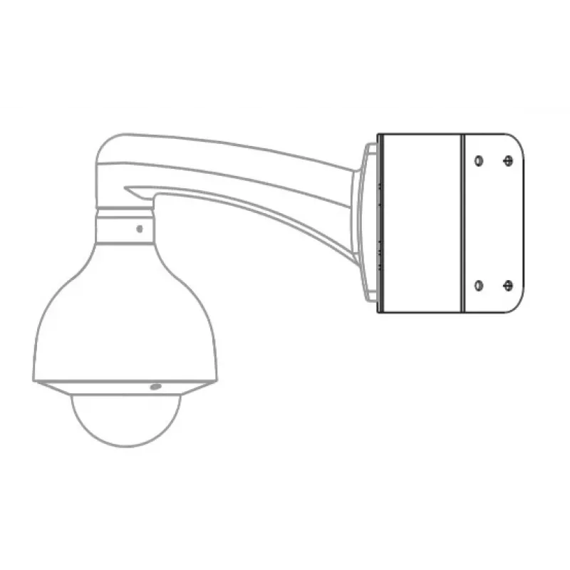 MITON MT-P151 Stūra montāžas kronšteins CCTV kamerām, balts