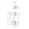 HARTTE OK-P1 Īsā montāžas plakanā josla, S, 3mm, STC, Atvērta