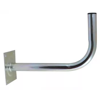 ROBSON Antenas sienas stiprinājums L400 (40 cm) - Cinkots tērauds, sudrabs