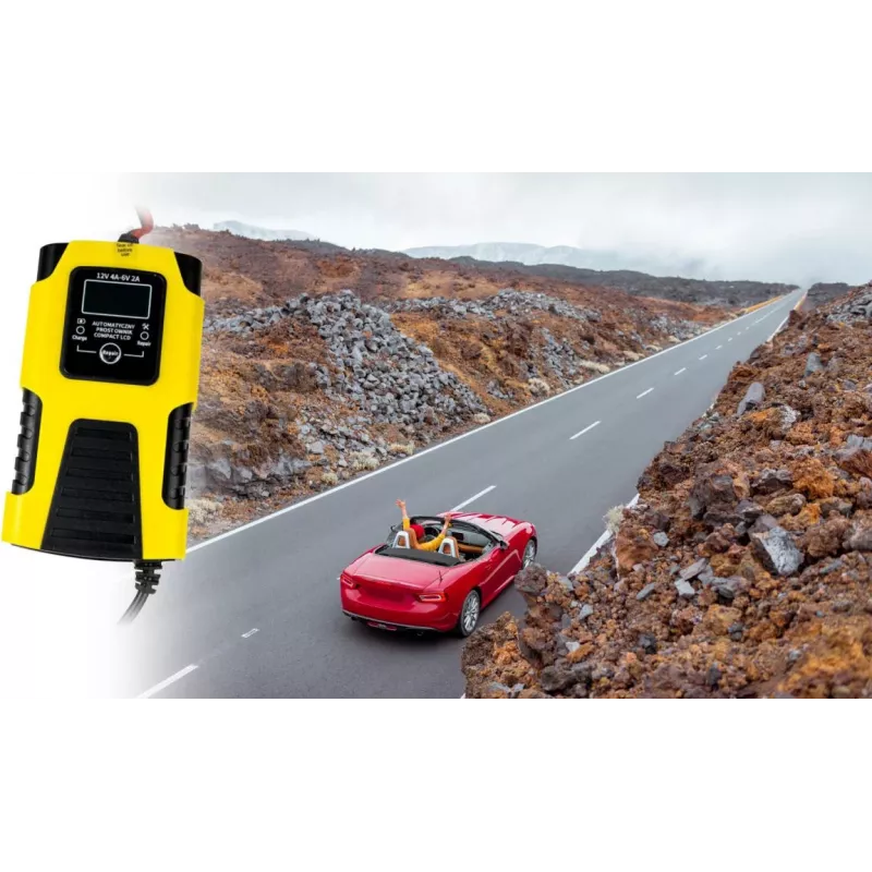Volt Polska Automātiskais akumulatora lādētājs 12V 4A / 6V 2A LCD