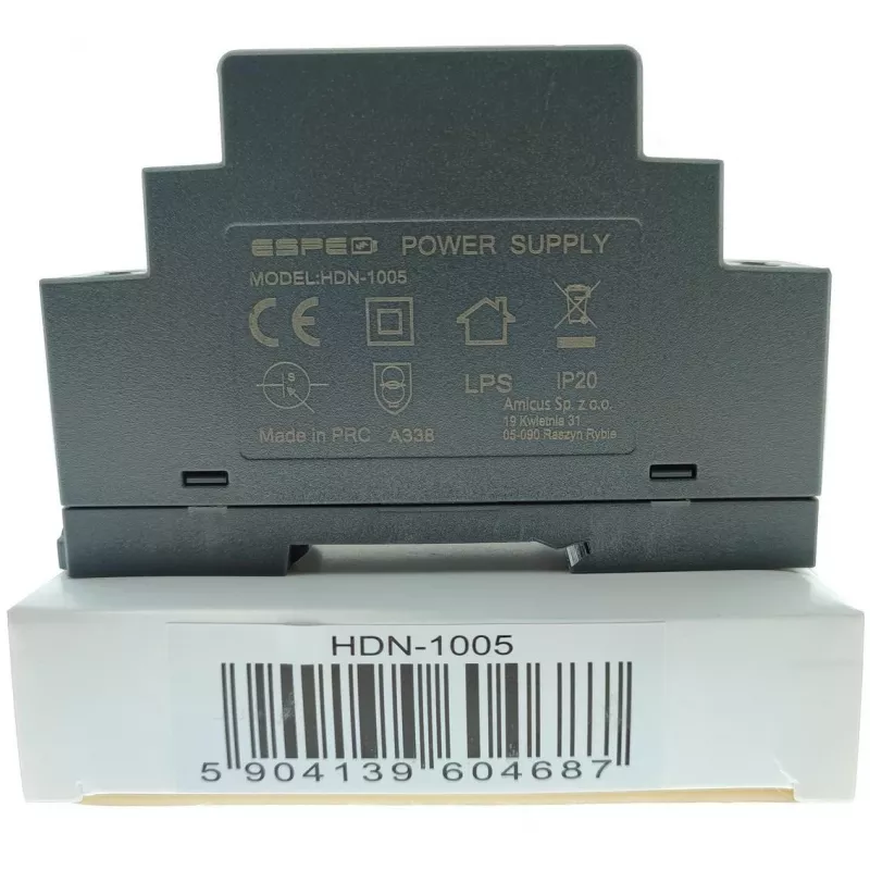 ESPE HDN-1005 DIN sliežu barošanas bloks 5V/10W/2A