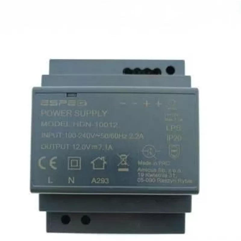 ESPE HDN-10012 DIN sliedes barošanas bloks 12V 85W 7.1A