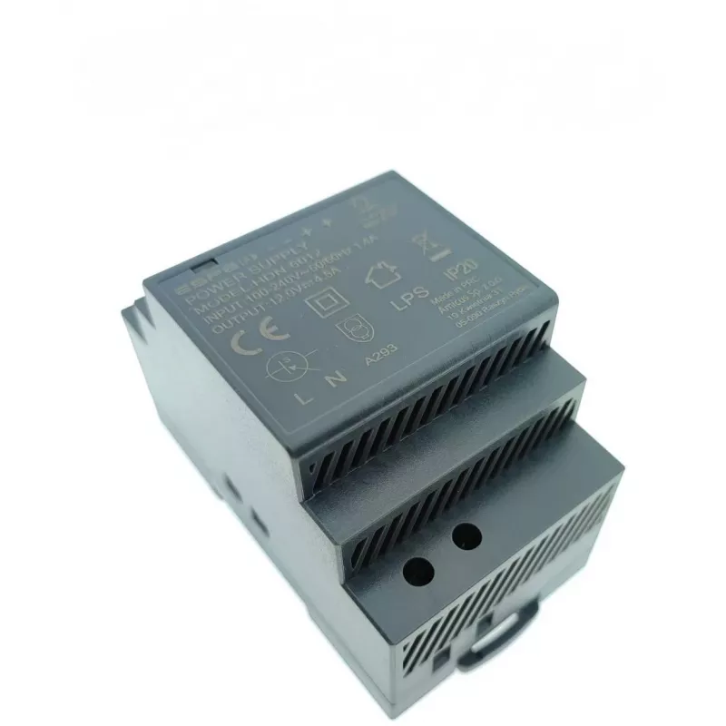 ESPE HDN-6012 DIN sliežu barošanas bloks 12V 54W 4.5A