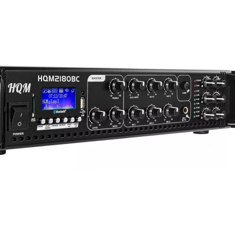 HQM 3407 FM/MP3/BLUETOOTH Radio pastiprinātājs 180W
