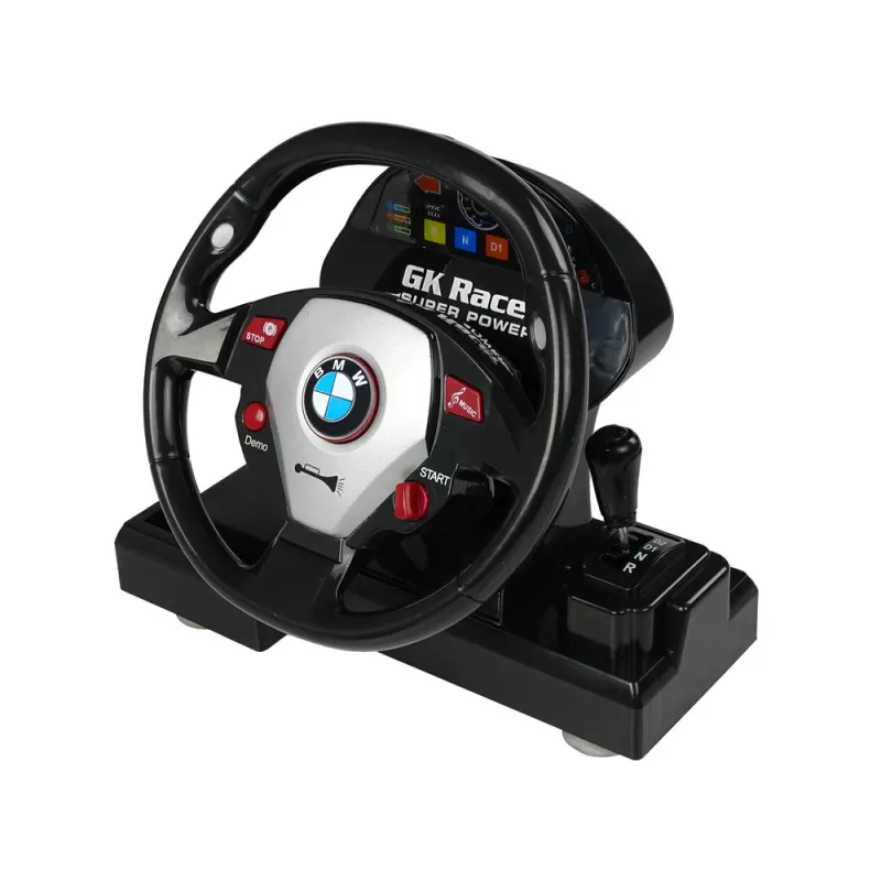 LEAN TOYS Ar vadāmu BMW M3 Balts 2.4G Stūres rats 1:18 Skaņa Gaismas