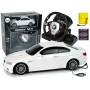 LEAN TOYS Ar vadāmu BMW M3 Balts 2.4G Stūres rats 1:18 Skaņa Gaismas
