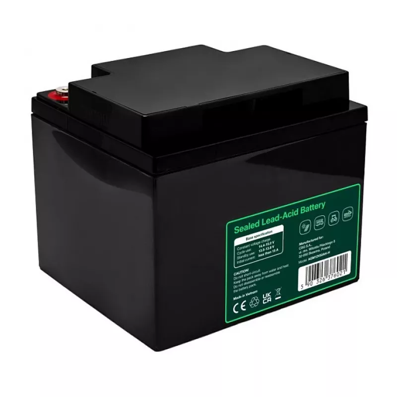 GREEN CELL AGM VRLA 12V 50Ah Maintenance-Free Battery for UPS, 197x166x170mm