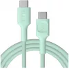 Green Cell PowerStream USB-C to USB-C Cable 100W 2m Mint Green