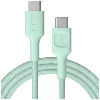 Green Cell PowerStream USB-C to USB-C Cable 100W 2m Mint Green