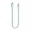 Green Cell PowerStream USB-C to USB-C Cable 100W 2m Mint Green