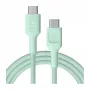 Green Cell PowerStream USB-C to USB-C Cable 100W 2m Mint Green