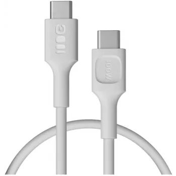 Green Cell PowerFlex USB-C to USB-C kabelis 100W PD ātra uzlāde 0,3m Balts