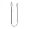 Green Cell PowerFlex USB-C to USB-C kabelis 100W PD ātra uzlāde 0,3m Balts