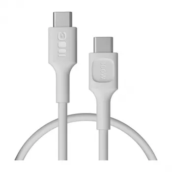 Green Cell PowerFlex USB-C to USB-C kabelis 100W PD ātra uzlāde 0,3m Balts