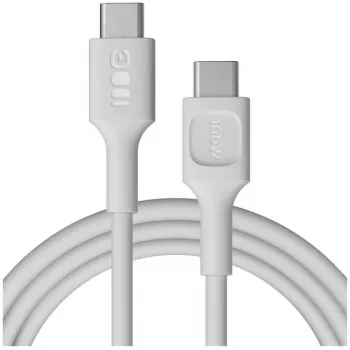 GREEN CELL PowerFlex USB-C to USB-C kabelis 2m 100W PD Snow White