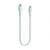 Green Cell PowerFlex Fast Charging USB Type-C to USB Type-C Cable 100W Mint Green 1.2m